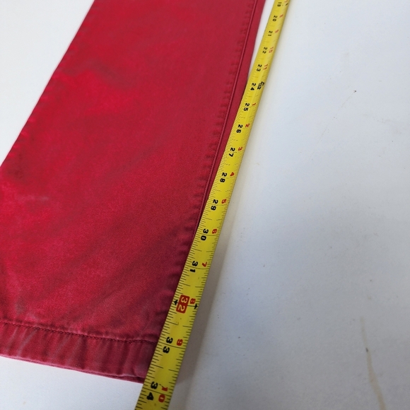 Saks Fifth Avenue Burgundy Red Pants Jeans Mens Pima Cotton Modal Soft Sz 34 - Picture 4 of 12